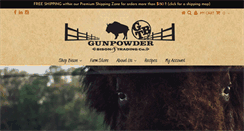 Desktop Screenshot of gunpowderbison.com
