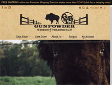 Tablet Screenshot of gunpowderbison.com
